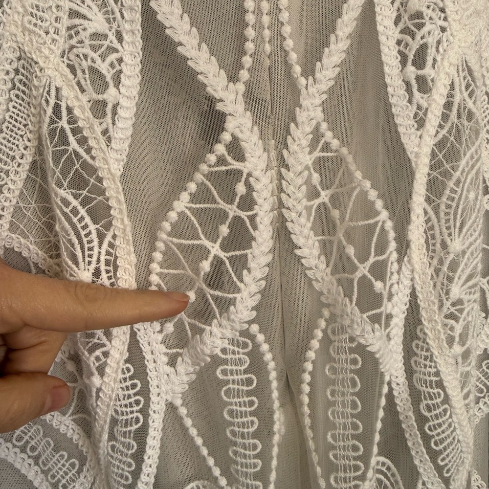 Rue De Seine Ivory Lace Wedding Dress - Picture 6 of 13